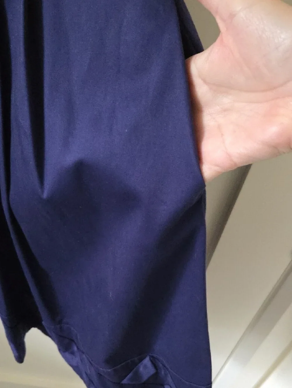 Kate spade Rich Navy with Gold Buttons Front Pleated Dress, Incredible Detail